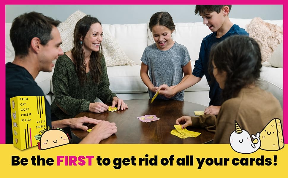 Taco Cat Goat Cheese Pizza Wildly Entertaining Card Game for Family and Group Game Night