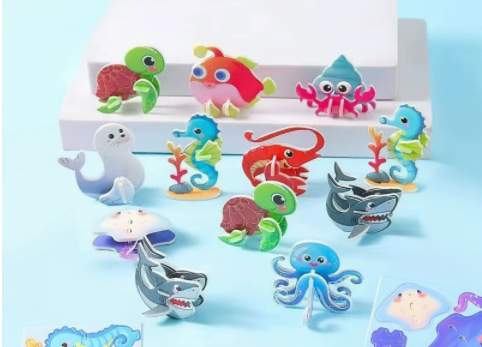 🔥Educational 3D Cartoon Puzzle