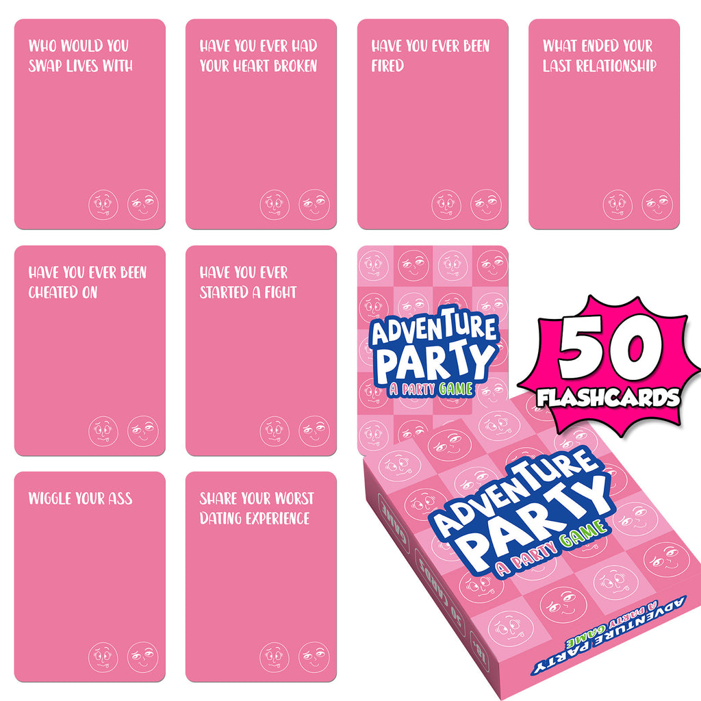 💗 Pink Couple Party Card Game 💞